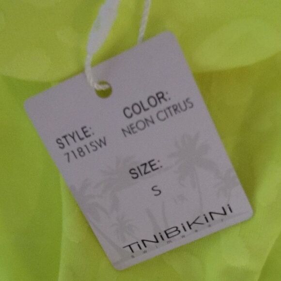 TiniBikini Women's Neon Citrus Swim hipster cutout Bikini Bottom Size Sm… - Picture 5 of 8